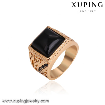 14769 hot sale noble decorative patter square shape new style 18k gold finger ring